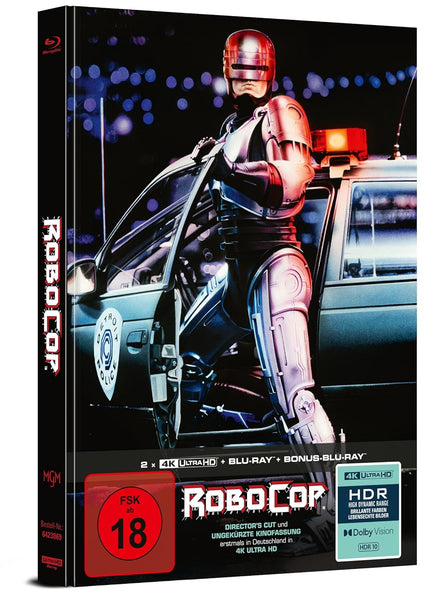 RoboCop - 4-Disc Limited Collector's Edition im Mediabook (Director's Cut) (2 x UHD-Blu-ray + Blu-ray + Bonus-Blu-ray)