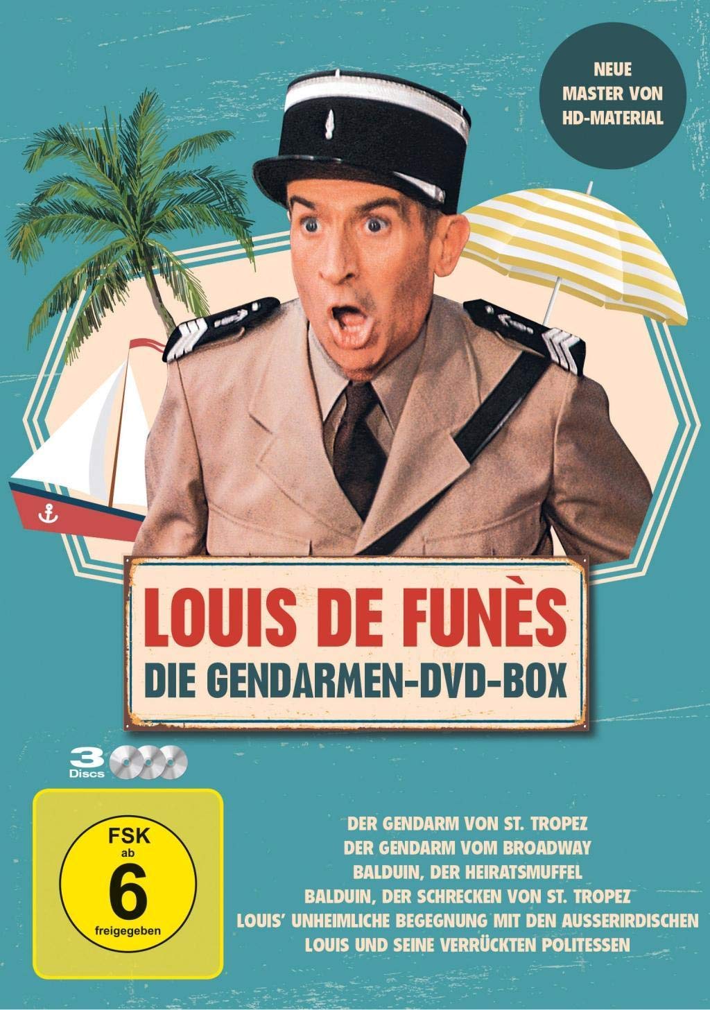 Louis de Funès - Die Gendarmen-DVD-Box mit 6 Filmen! (3DVDs)